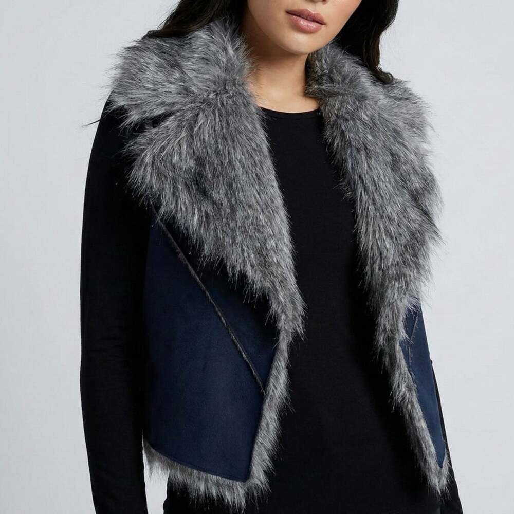 JDS Faux Fur Sherling Vest Large